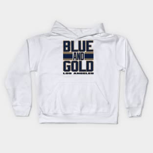 Los Angeles LYFE Blue and Gold True Football Colors! Kids Hoodie